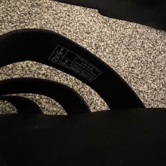 Black Doc Martens Blaire Hydro Leather Strap Sandals - Picture 7 of 8